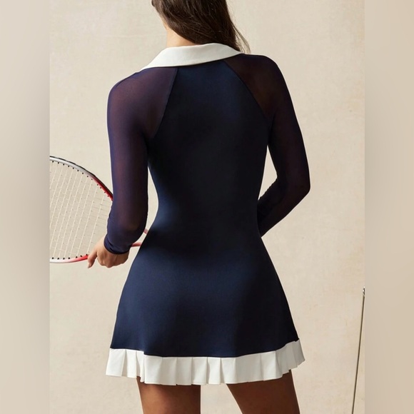 Tennis Dress & shorts set Athletic skirt skort pleated pickleball golf XS S M L - Picture 5 of 11